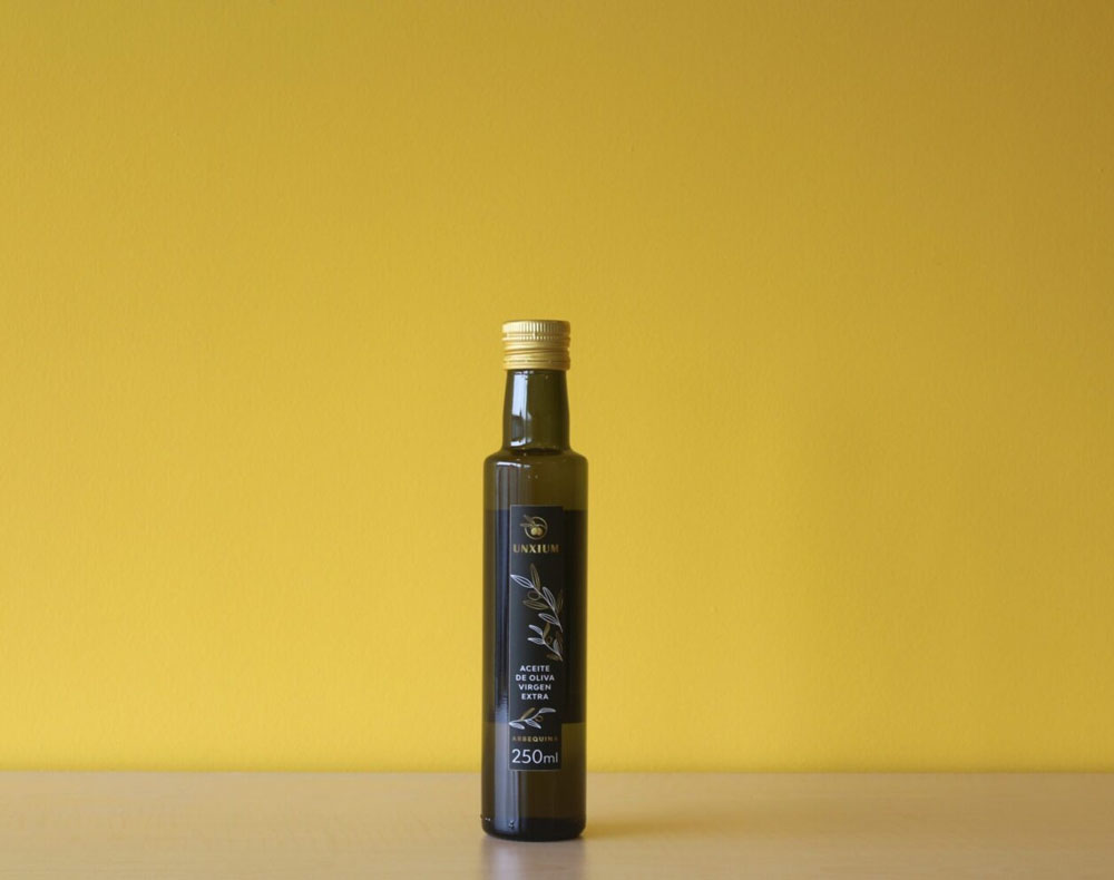 Aceite de oliva Arbequina Botella de 250 ml