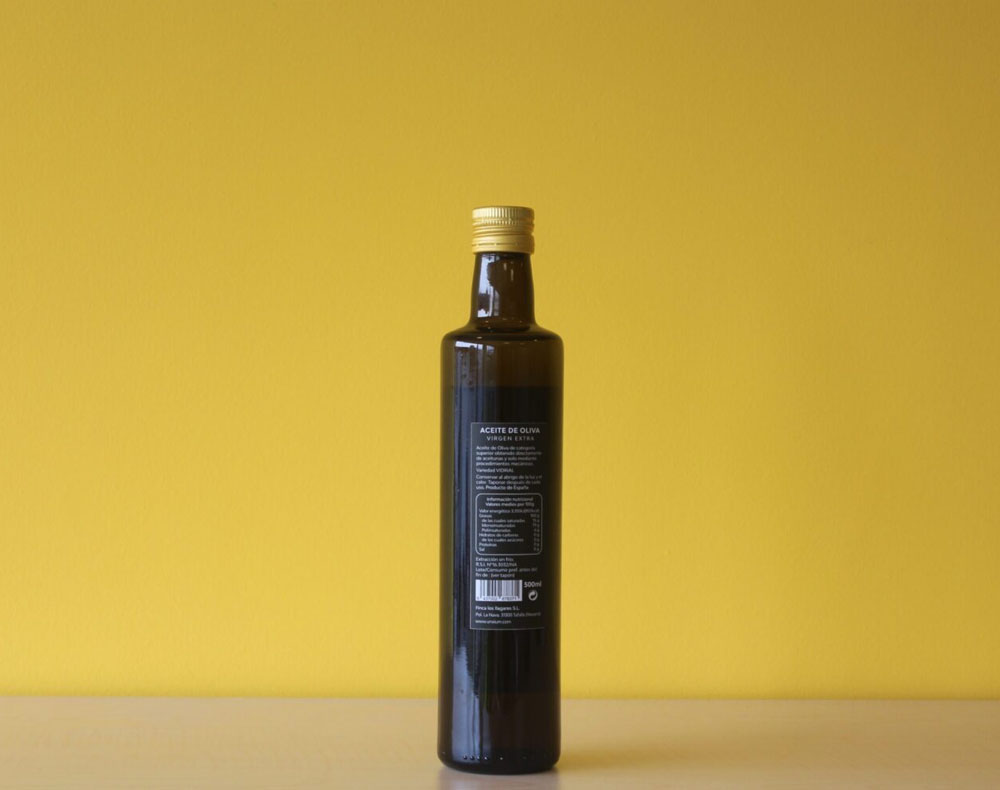 Aceite oliva Vidrial 500 ml trasera
