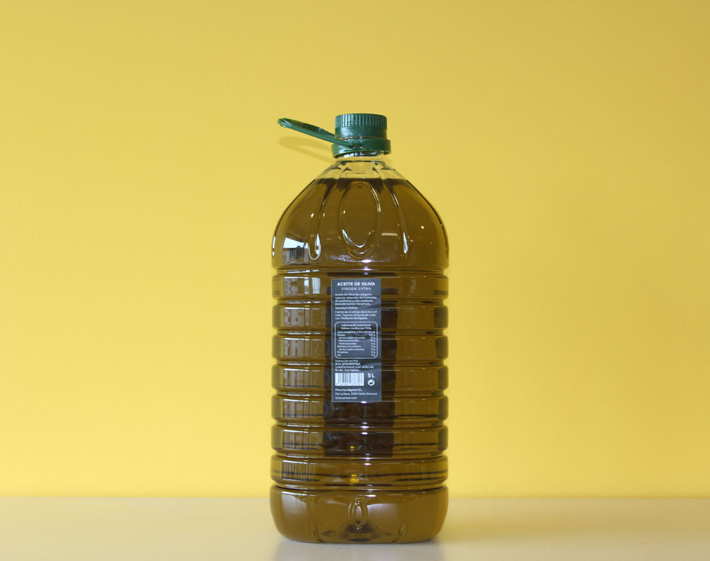 Aceite oliva Vidrial garrafa 5 L trasera